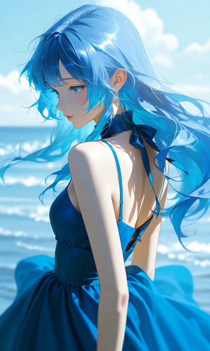 Hình avatar xanh phong cách đẹp nhẹ