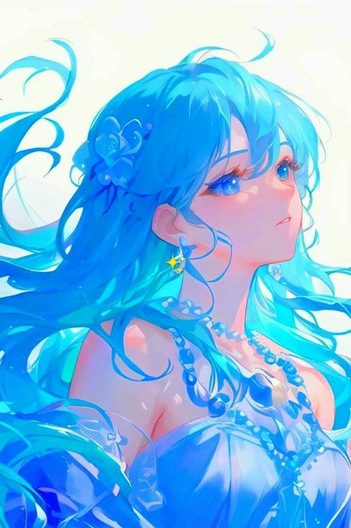 Hình avatar xanh siêu đẹp tối giản