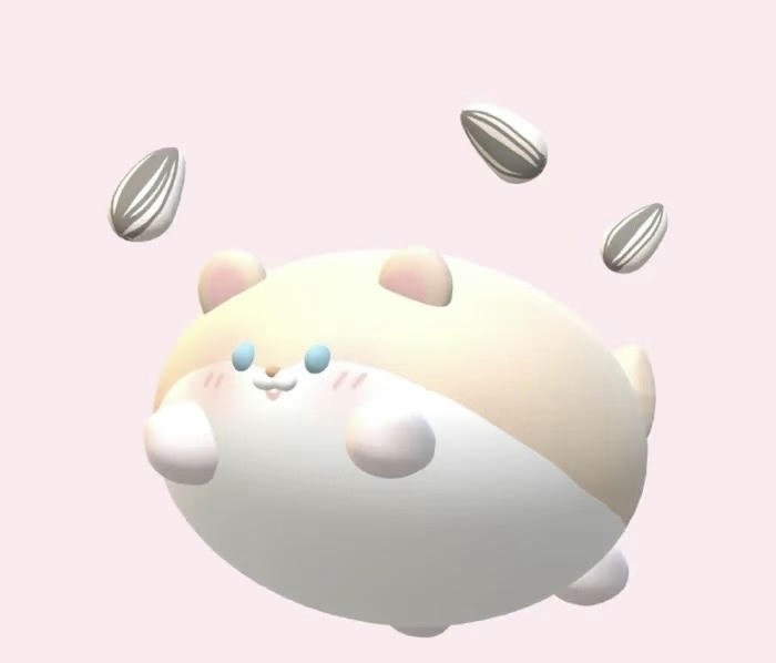 Hình đại diện 3D dễ thương bố cục nhẹ