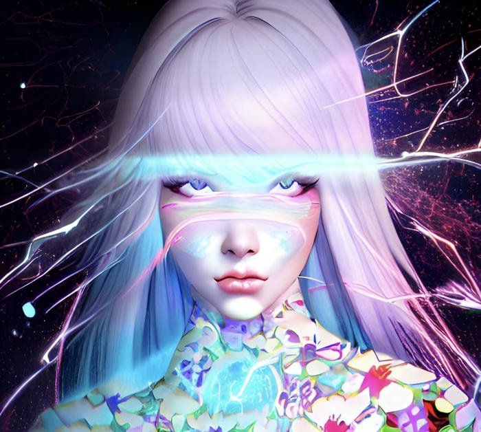 Hình đại diện 3D siêu ngầu khối sáng mạnh