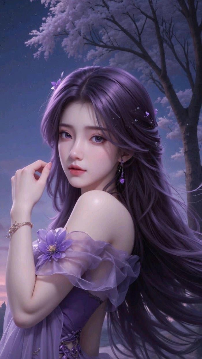 Hình đại diện tím huyền bí siêu đẹp