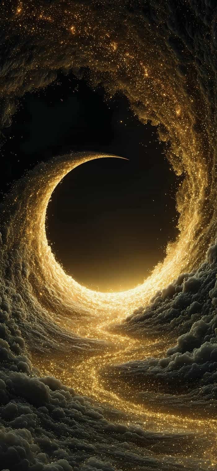 Hình đen vàng sang trọng ánh sáng mềm mại