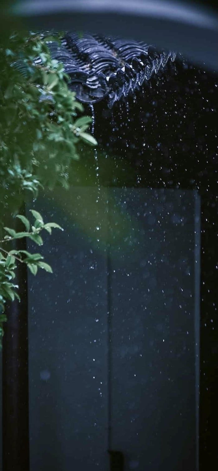 Hình mưa lãng mạn cảm giác yên bình