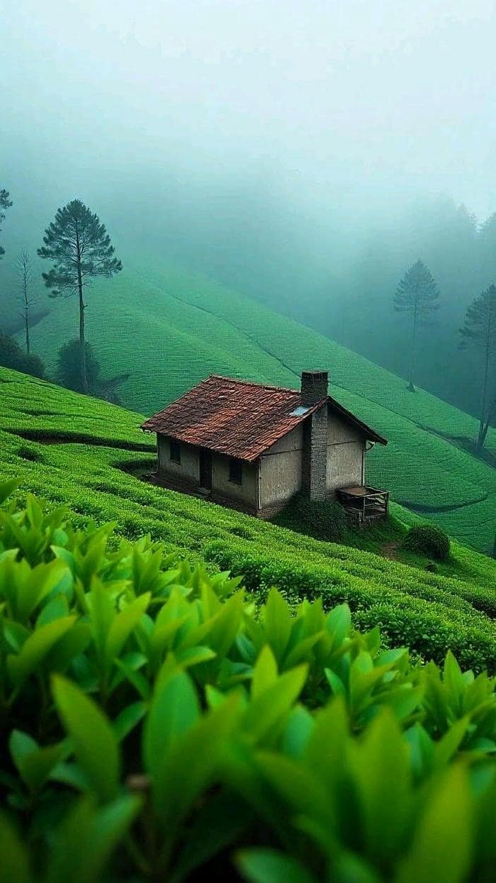 Hình nền đồi chè xanh cực đẹp