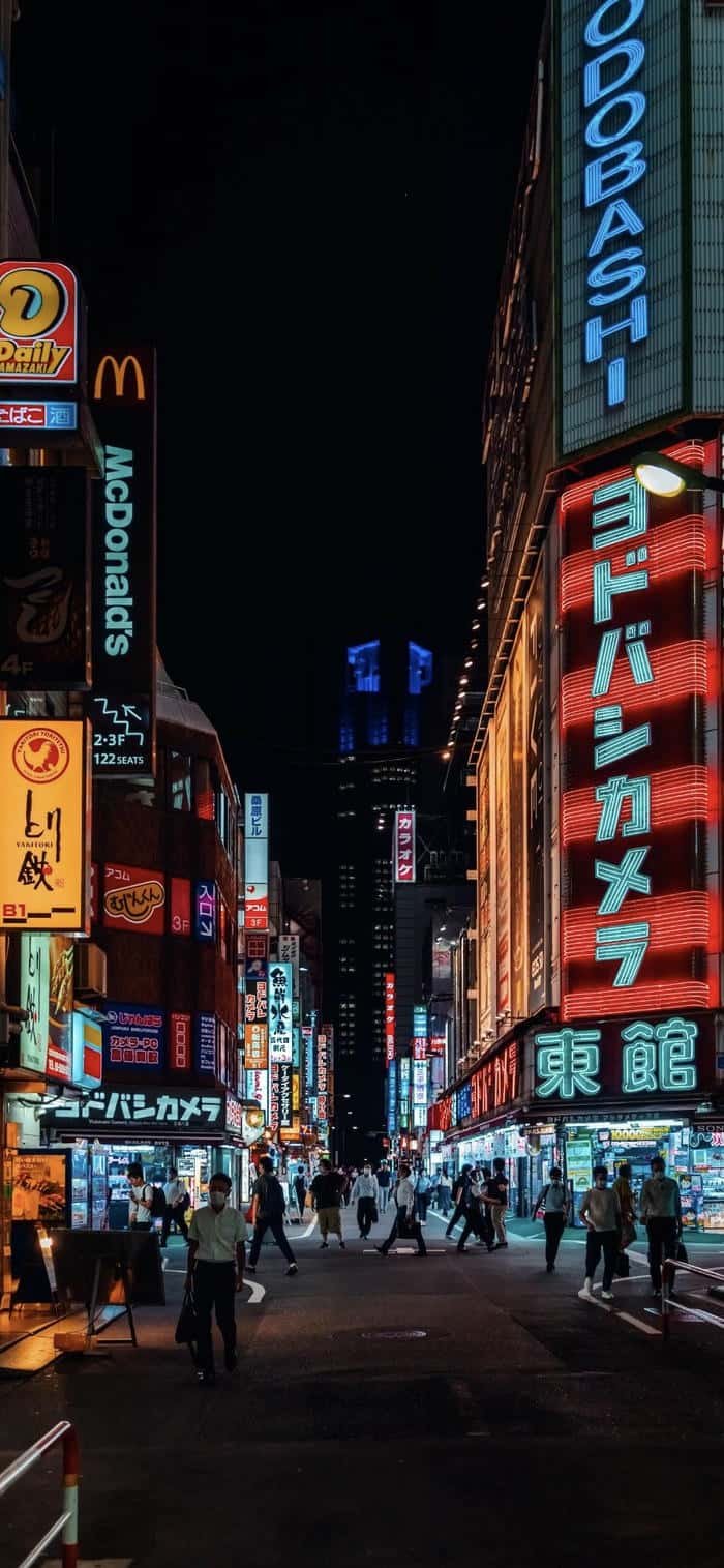 Hình nền đường phố Nhật Bản chill