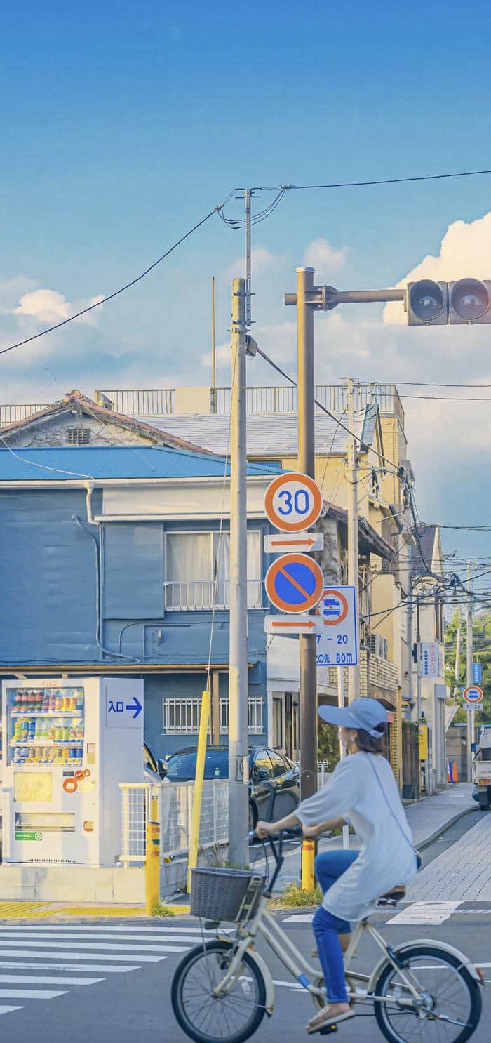 Hình nền đường phố Nhật Bản cực yêu