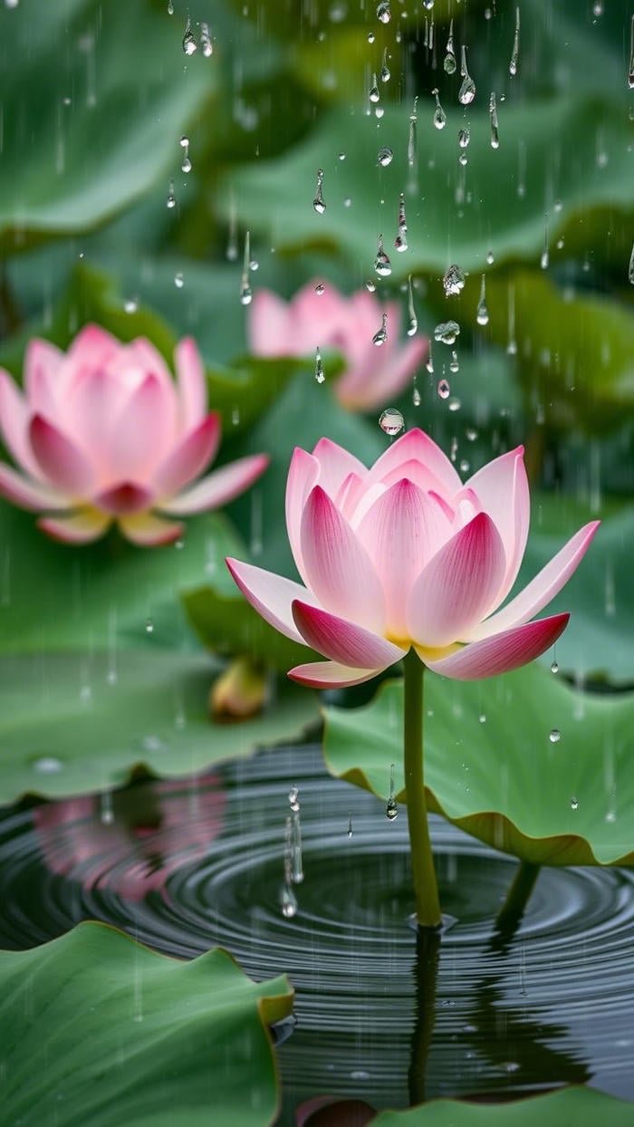 Hình nền hoa sen đẹp ánh sáng