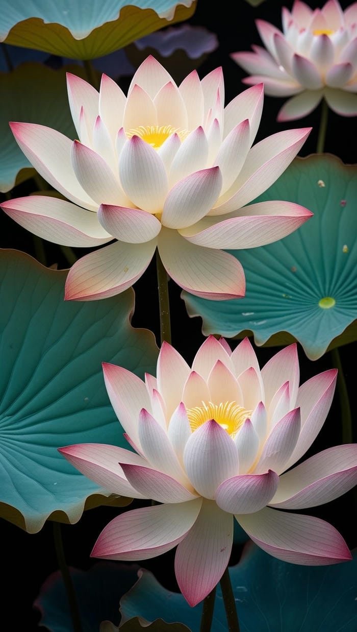 Hình nền hoa sen đẹp thư thái