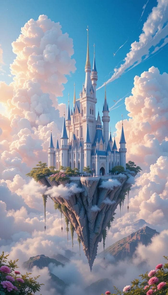 Hình nền lâu đài cổ tích cực đẹp