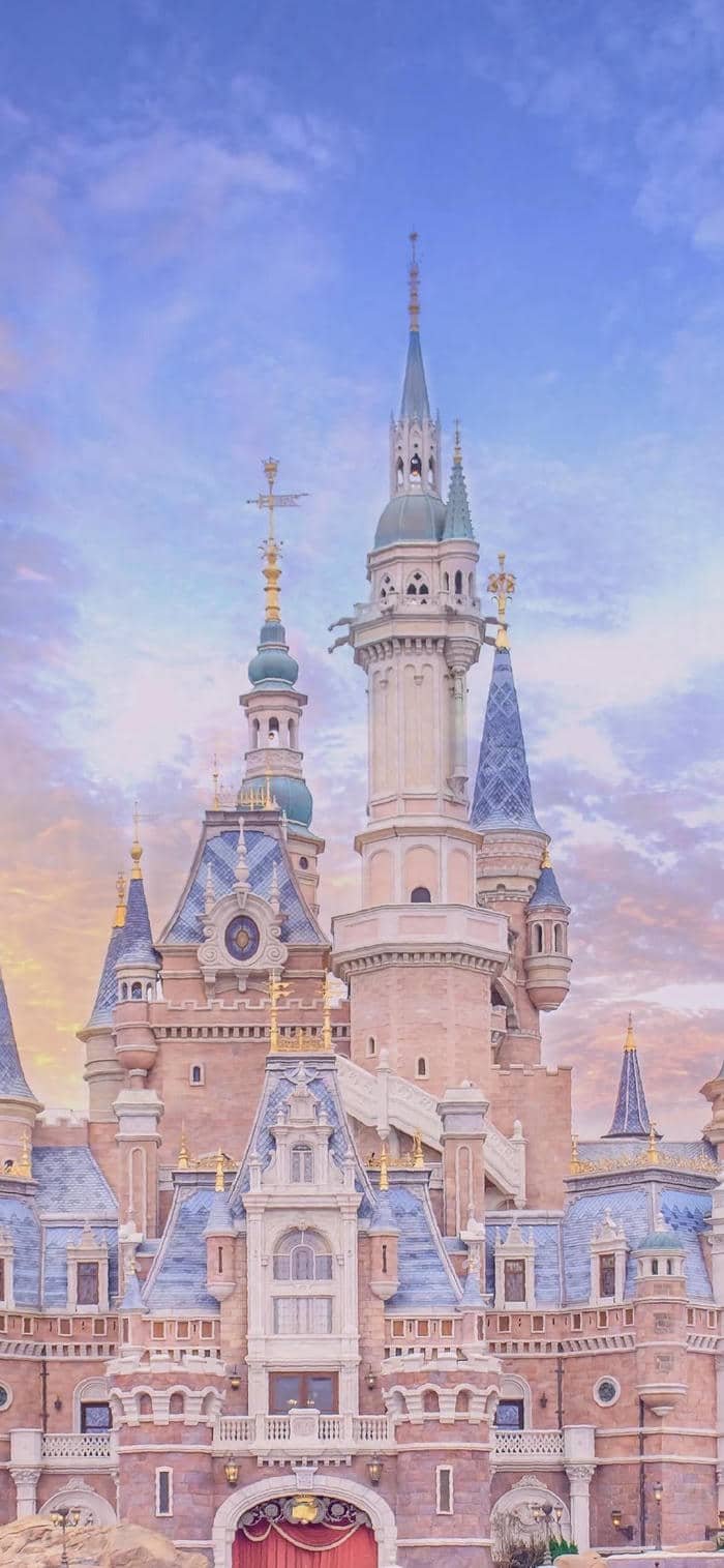 Hình nền lâu đài cổ tích rực rỡ cực yêu