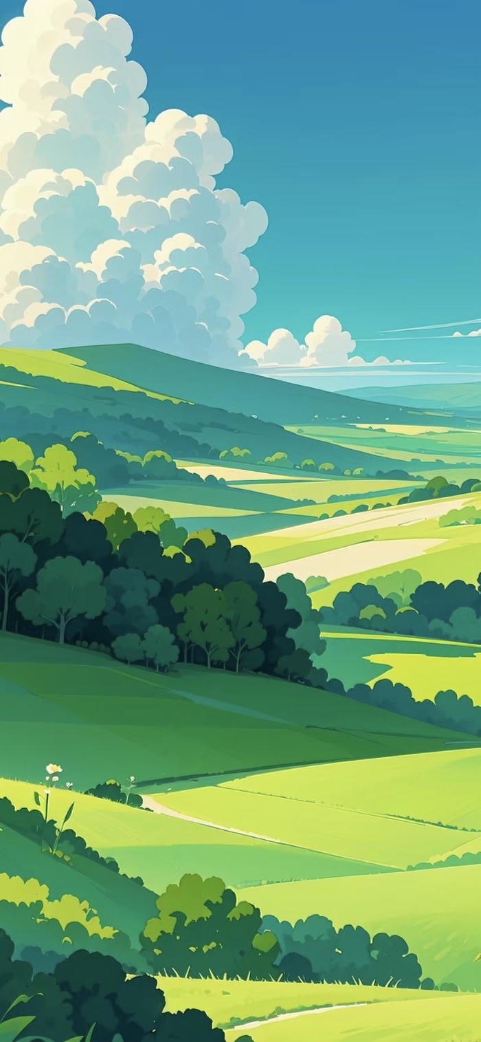 Hình nền thảo nguyên xanh làm hình nền