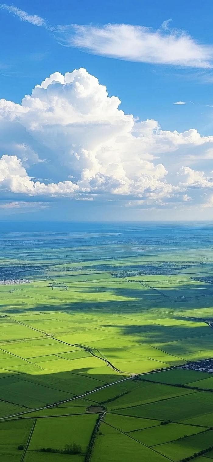 Hình nền thảo nguyên xanh tươi mát