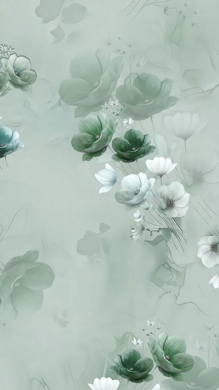 Hình nền xanh ngọc mơ màng nhẹ