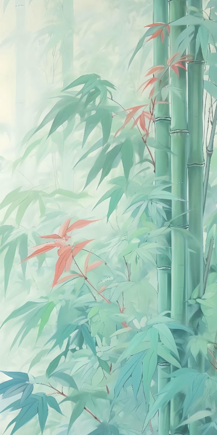 Hình nền xanh ngọc trầm lắng sâu