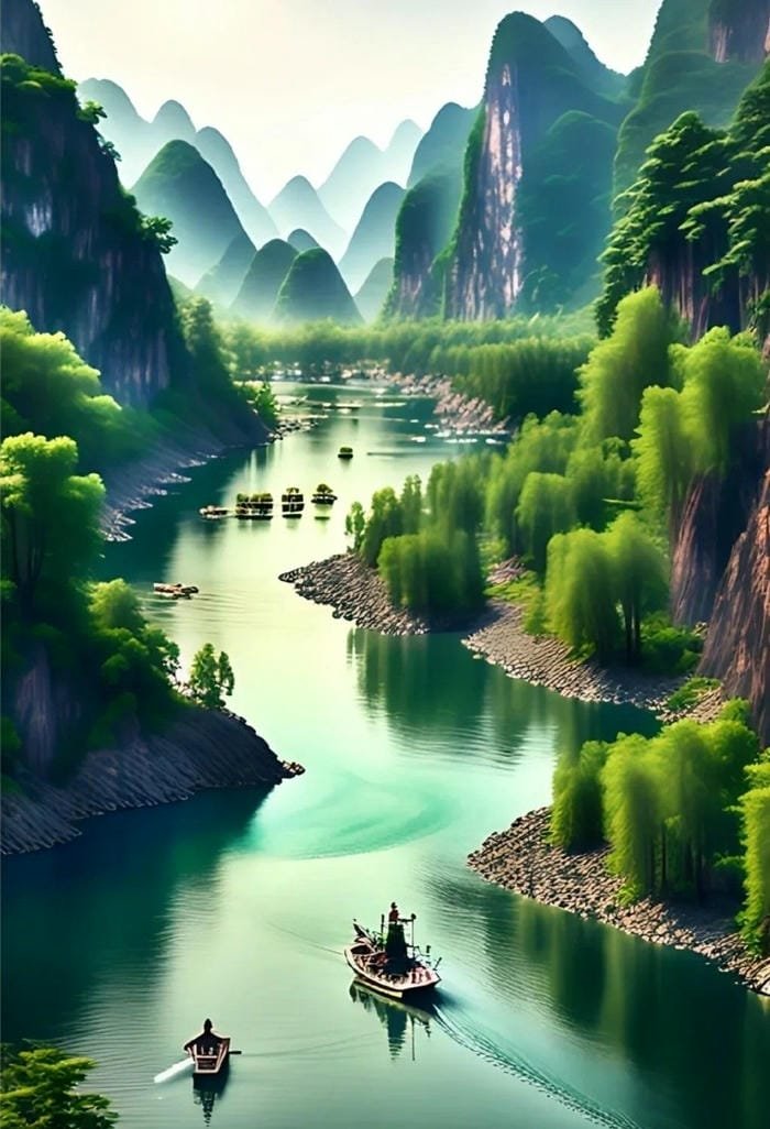 Hình phong thủy núi non che chở