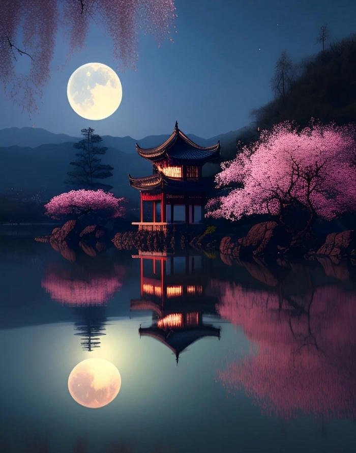 Hình trăng tròn phong thủy cát lành