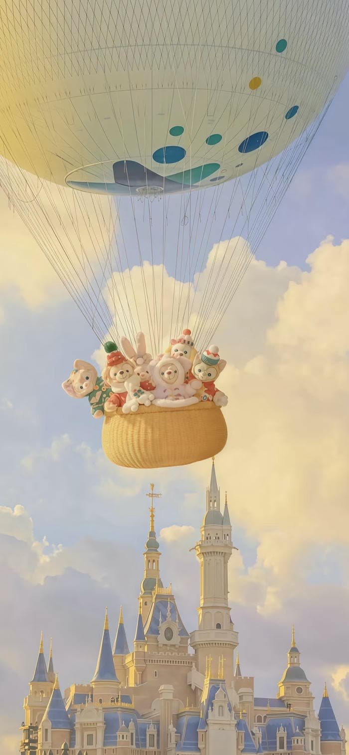 Lâu đài cổ tích phong cảnh thơ mộng làm hình nền