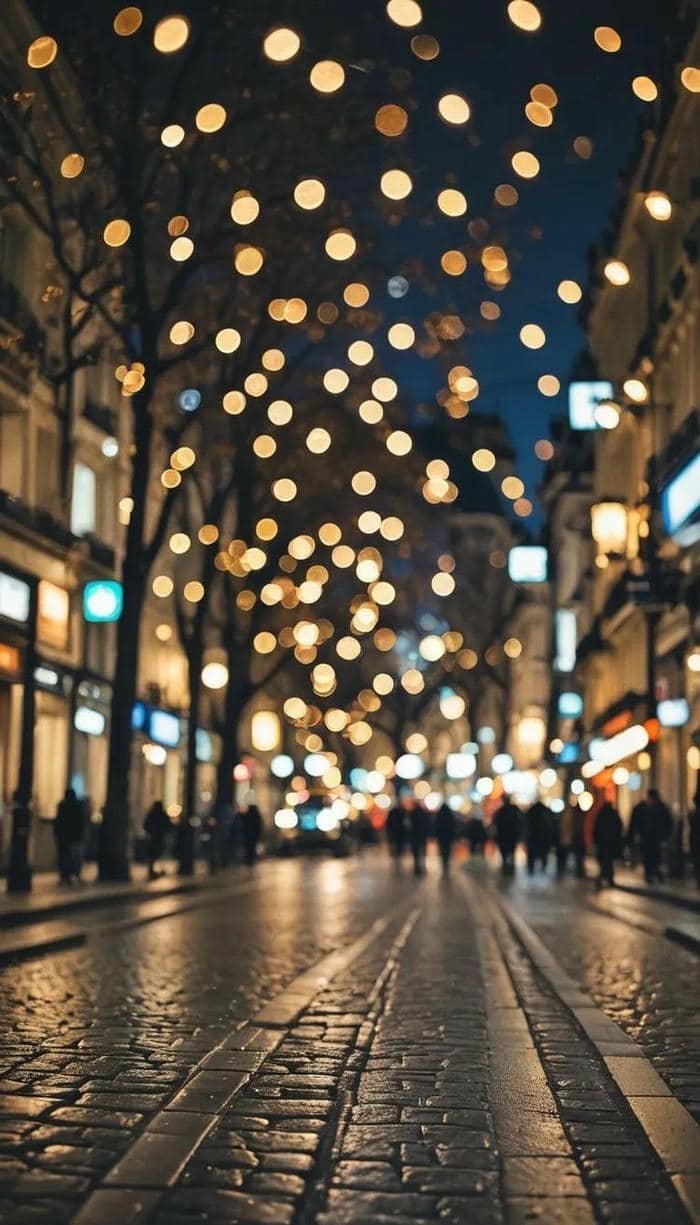 Nền ánh sáng mờ bokeh dịu nhẹ