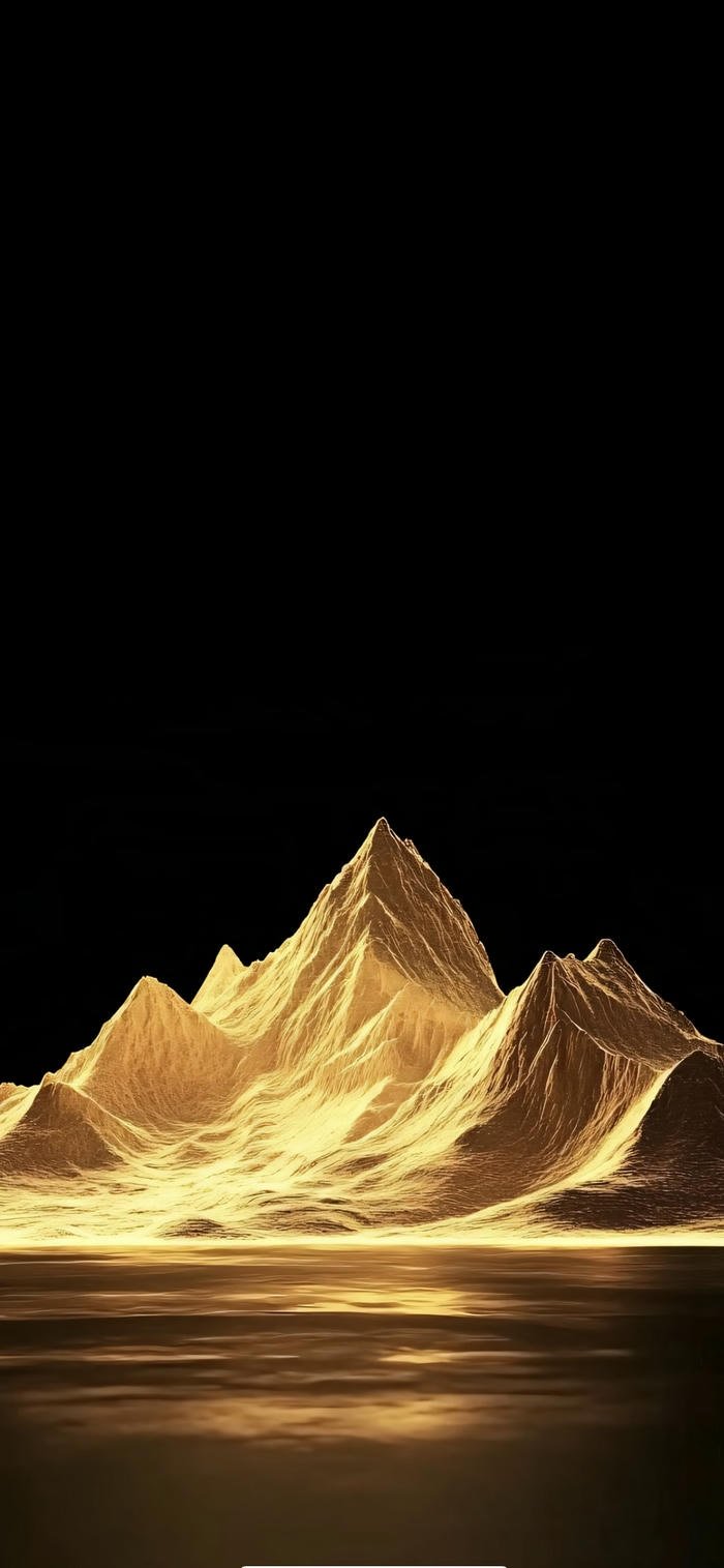 Nền đen núi vàng sang trọng bắt mắt