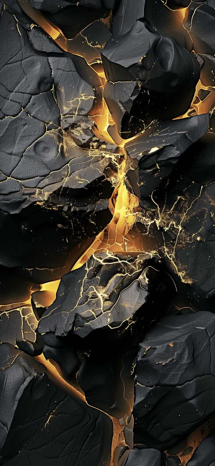 Nền đen vàng sang trọng phong cách minimal