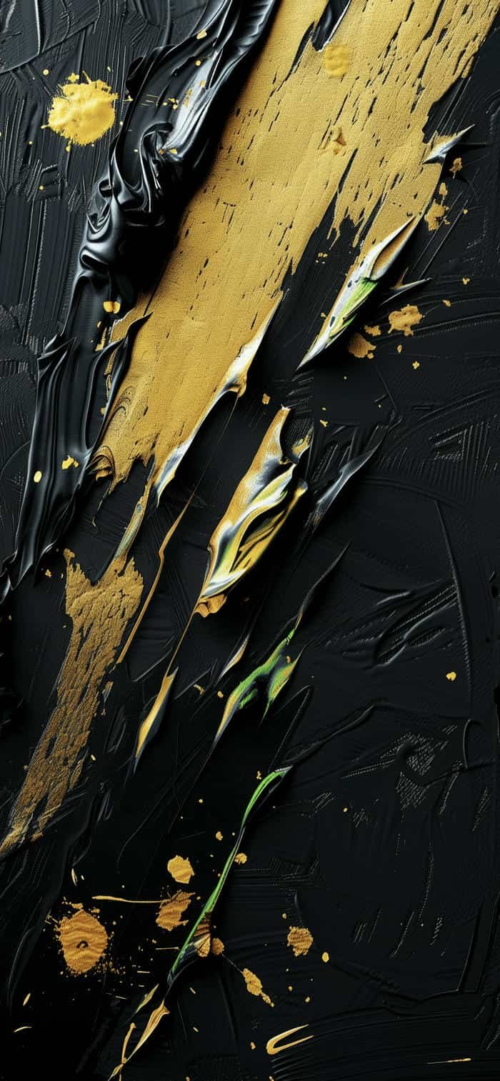 Nền đen vàng vệt màu dịu mắt hài hòa