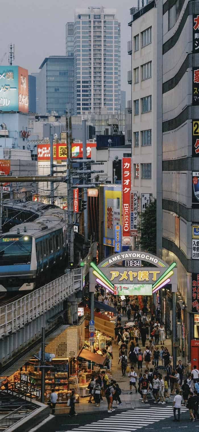 Nền đường phố Nhật Bản phong cảnh đẹp