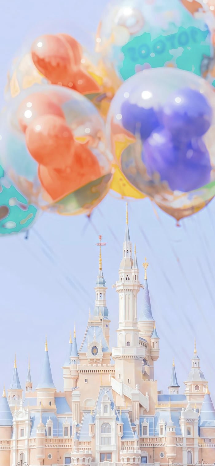 Nền lâu đài cổ tích lung linh