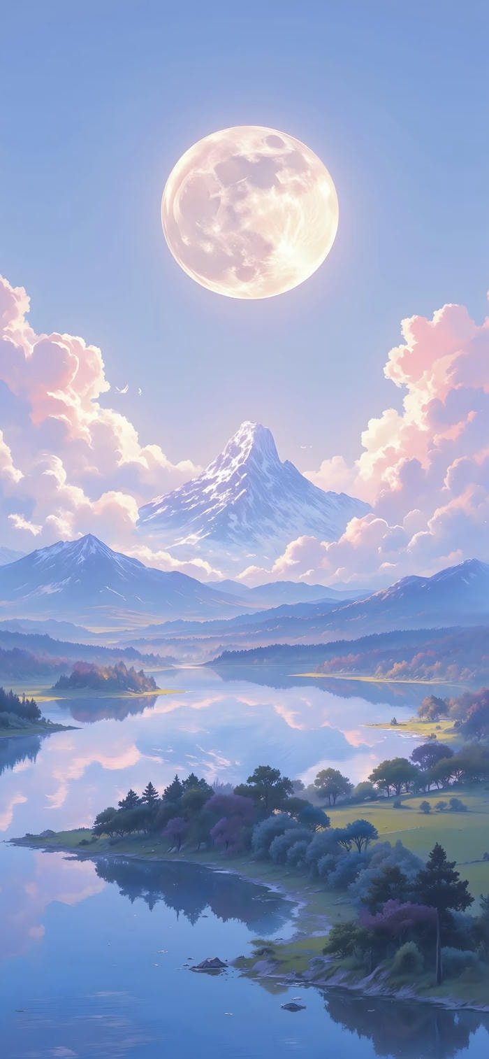 Nền mặt hồ yên bình nhẹ nhàng