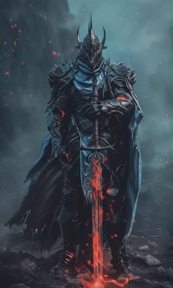 Nhân vật anime kỵ sĩ rồng không khí sử thi