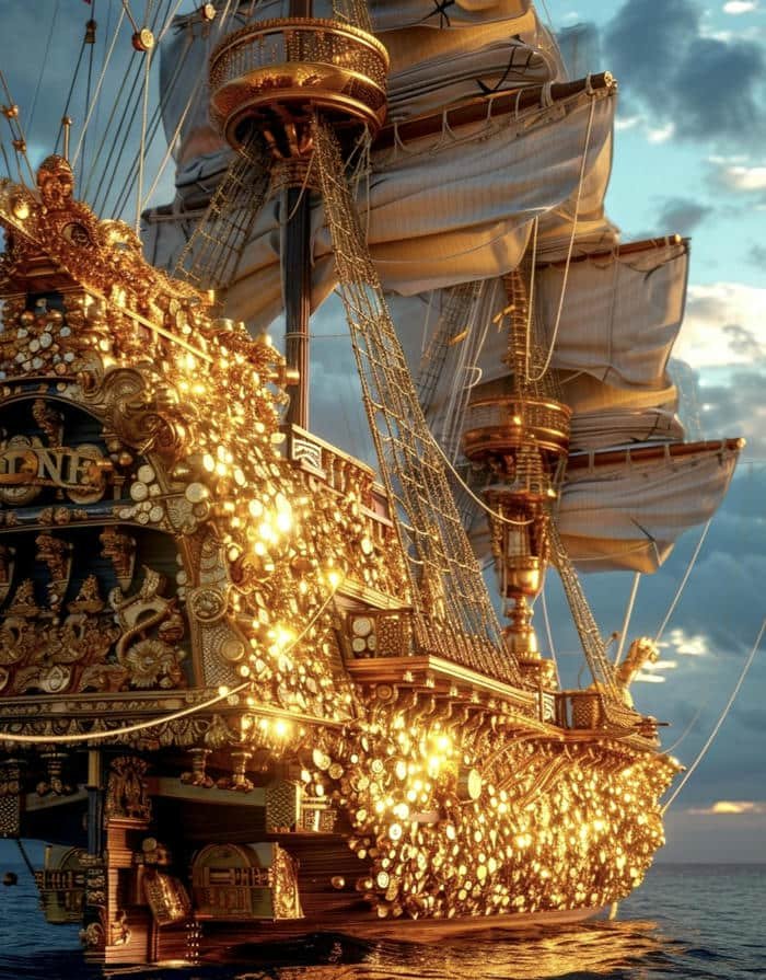 Phong thuỷ thuyền buồm rước lộc siêu đẹp