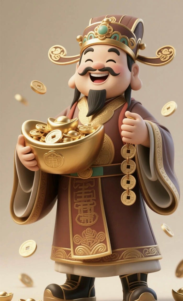 Phong thuỷ tượng thần phúc cân đối