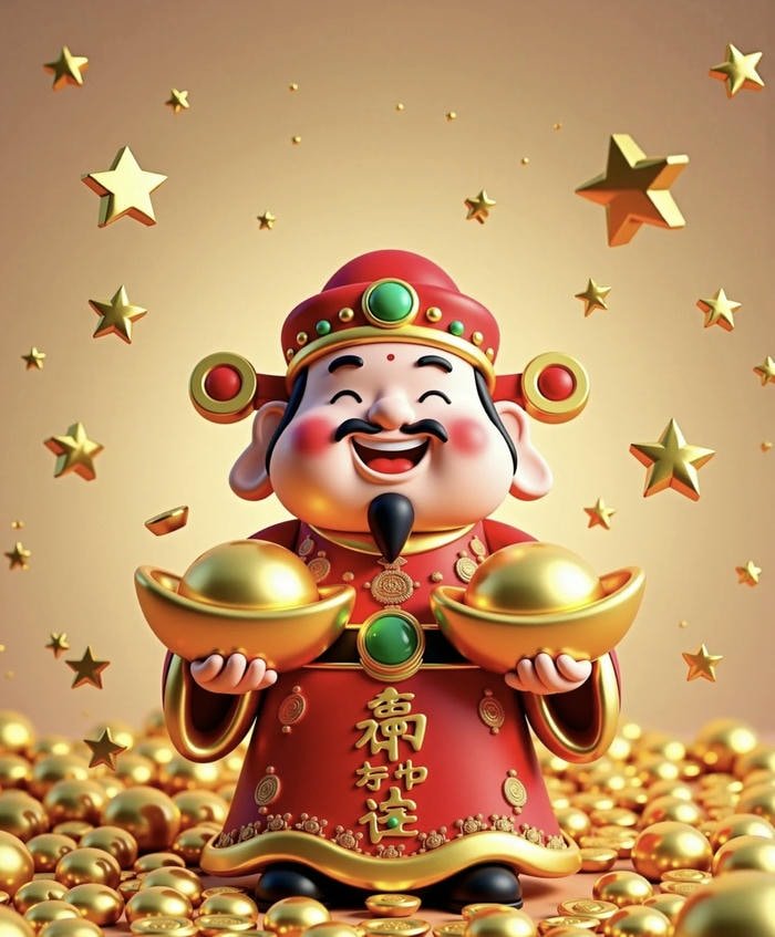 Phong thuỷ tượng thần phúc hài hoà