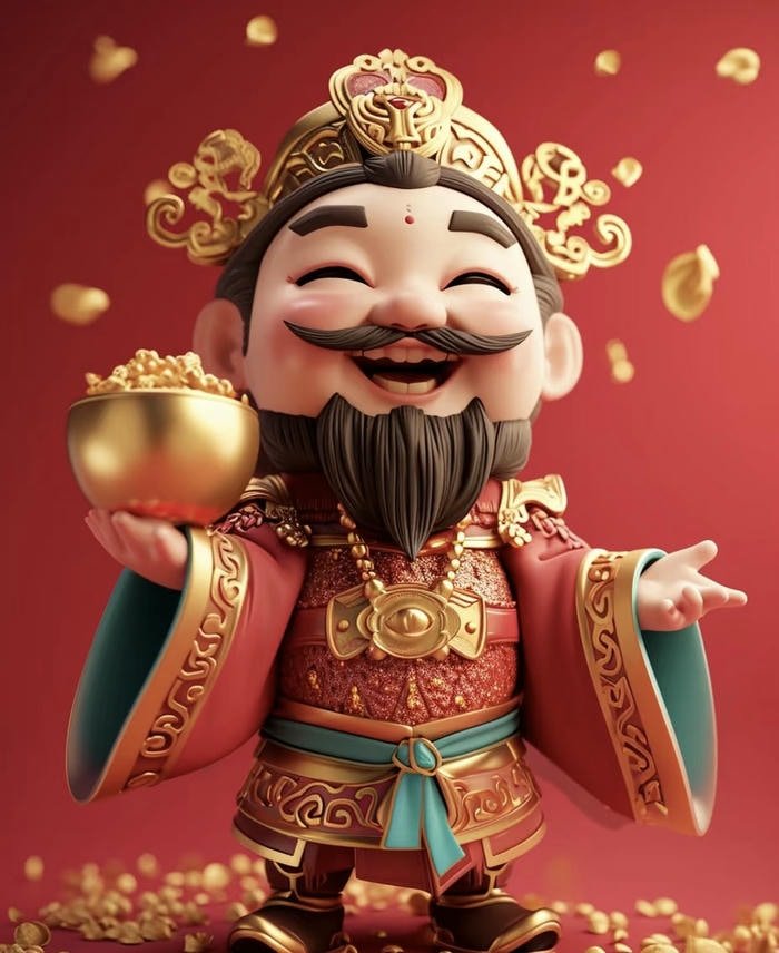 Phong thuỷ tượng thần phúc trang trọng