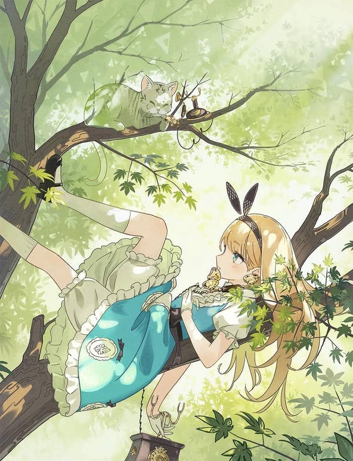 ảnh anime aesthetic bố cục tinh gọn