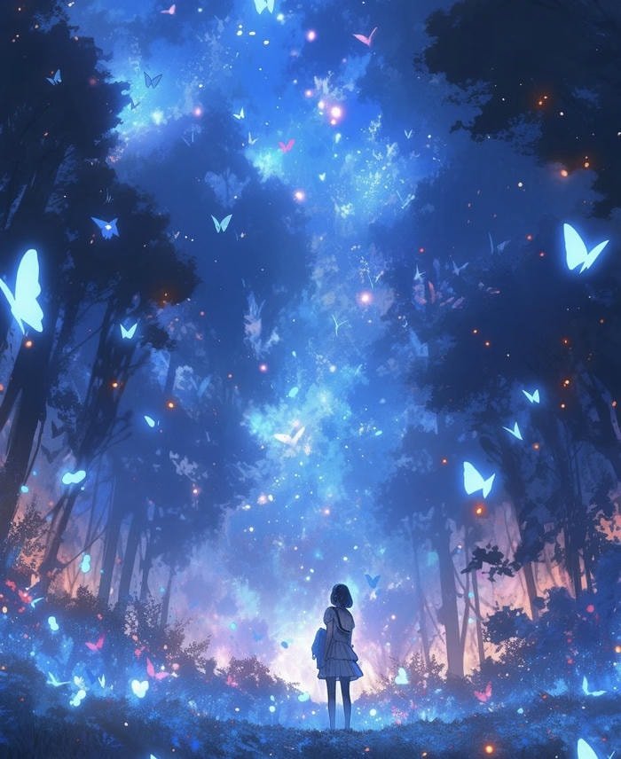 ảnh anime aesthetic thiết kế tối giản