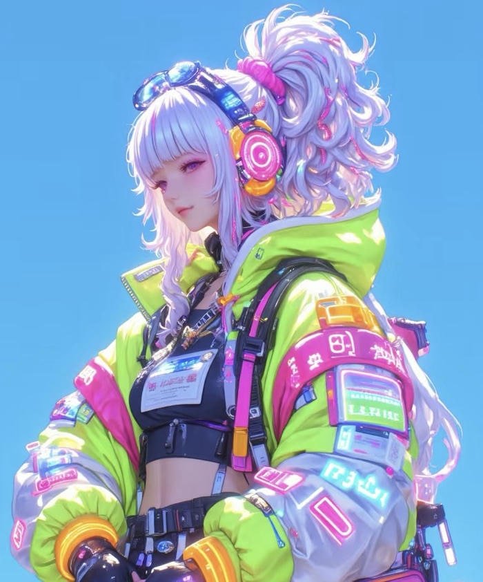 ảnh anime ánh sáng neon siêu cuốn