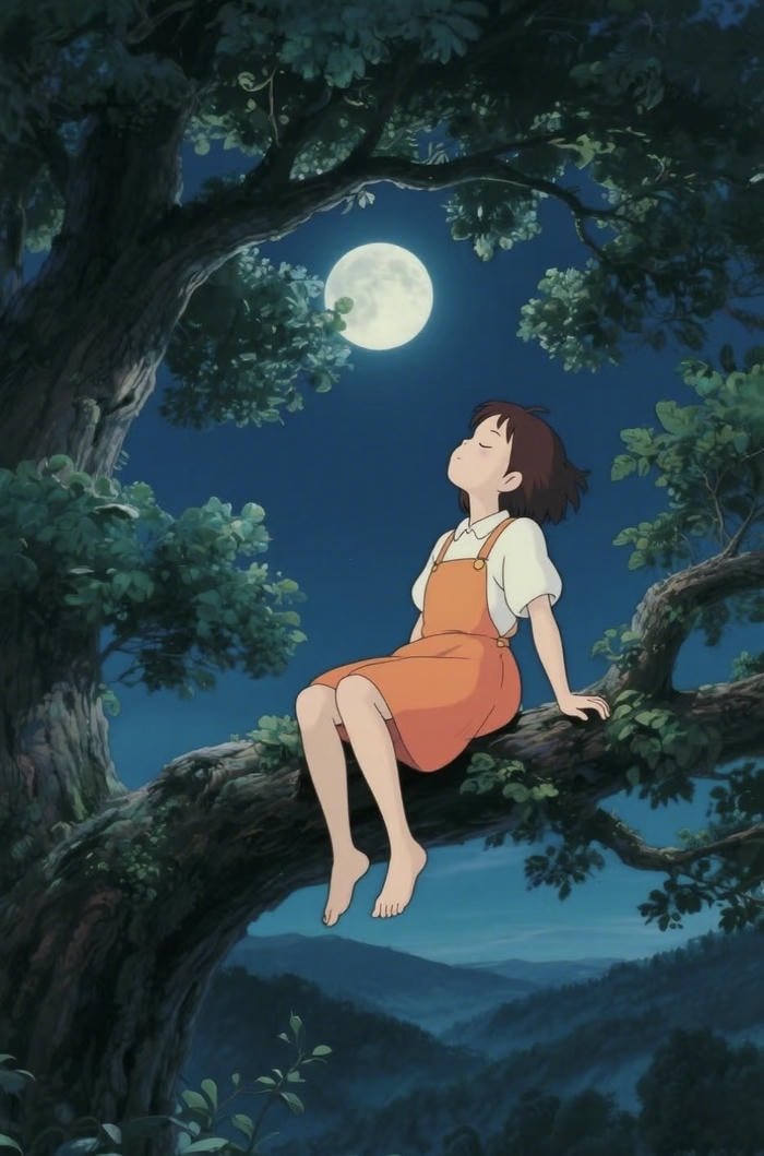 ảnh anime chill buổi tối mát dịu