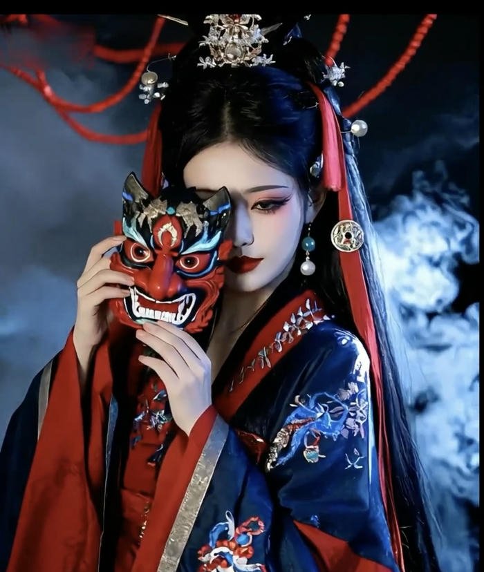 ảnh anime cô gái đeo mặt nạ