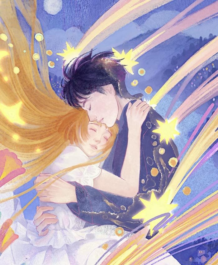 ảnh anime đôi lãng mạn dạo phố