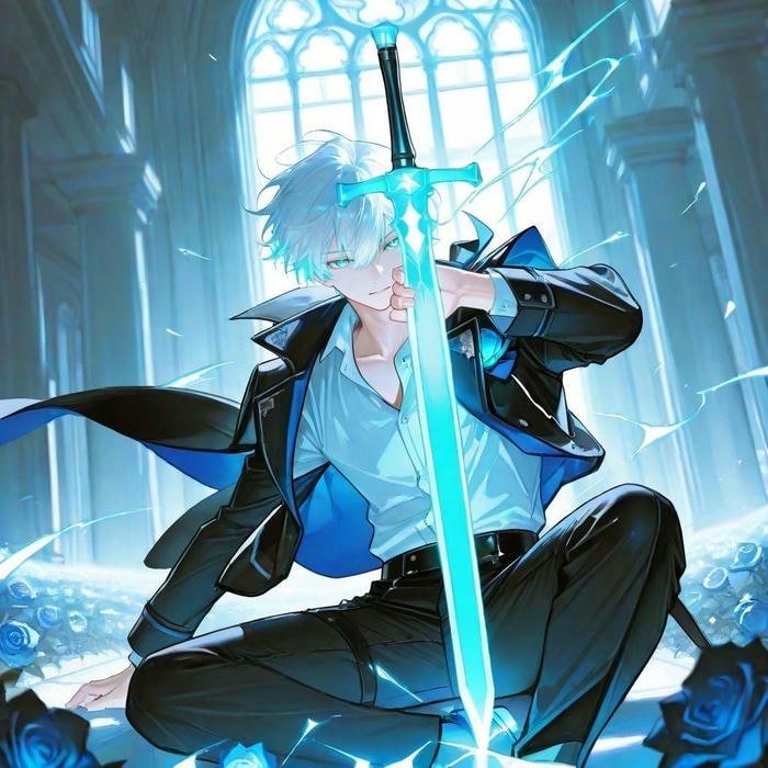 ảnh anime hiệp sĩ ánh sáng cầm khiên siêu đẹp