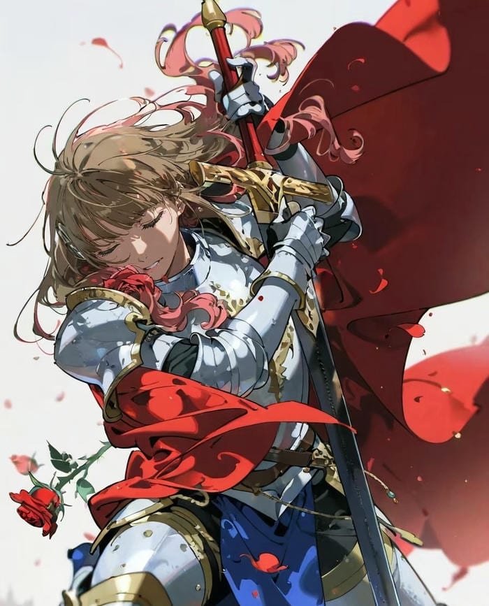 ảnh anime hiệp sĩ ánh sáng chiến binh mạnh mẽ