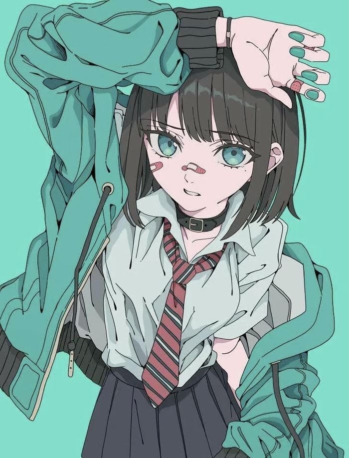 ảnh anime học sinh ngầu phong cách hiện đại