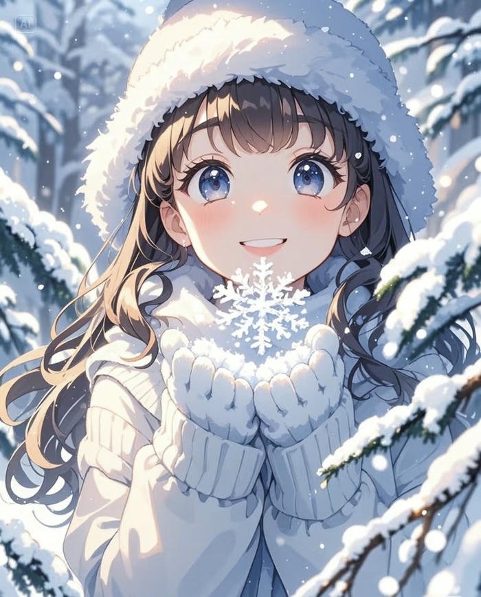 ảnh anime mùa đông tuyết rơi