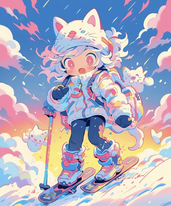 ảnh anime mùa đông cô gái