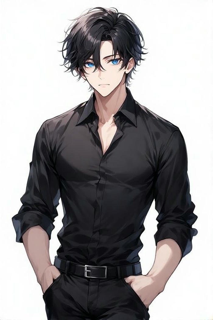 ảnh anime nam lạnh lùng ngầu nhìn xa với vẻ suy tư