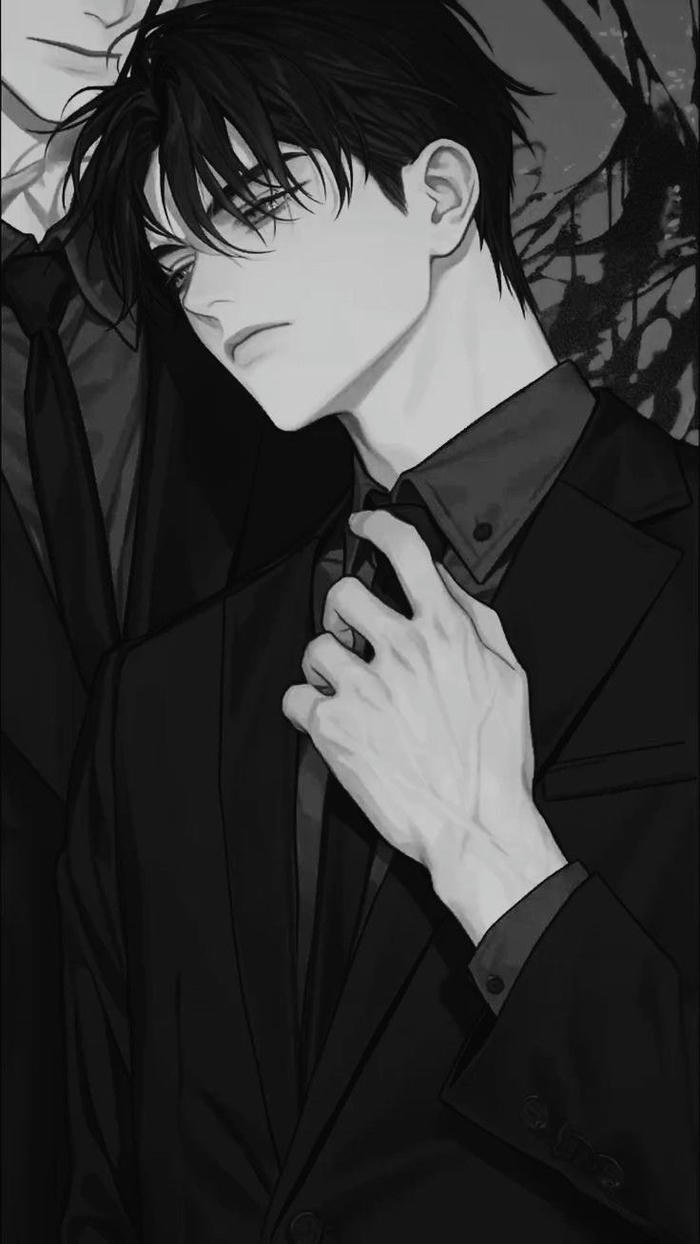 ảnh anime nam lạnh lùng ngầu trong không gian bí ẩn