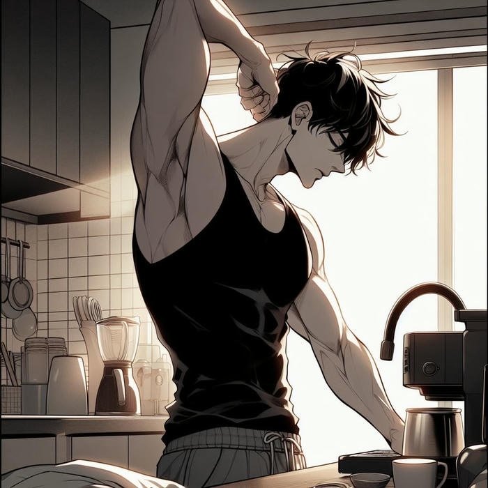 ảnh anime nam lạnh lùng ngầu trong phong cách chiến binh