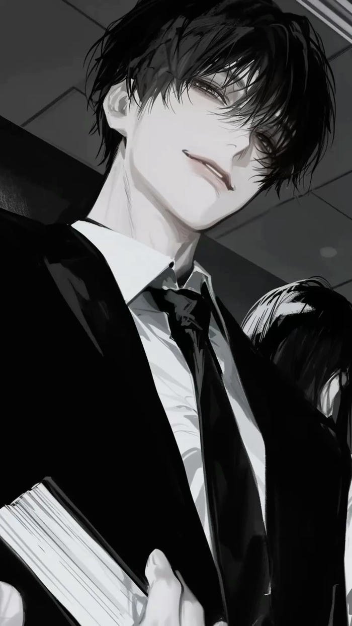 ảnh anime nam lạnh lùng ngầu với biểu cảm điềm tĩnh