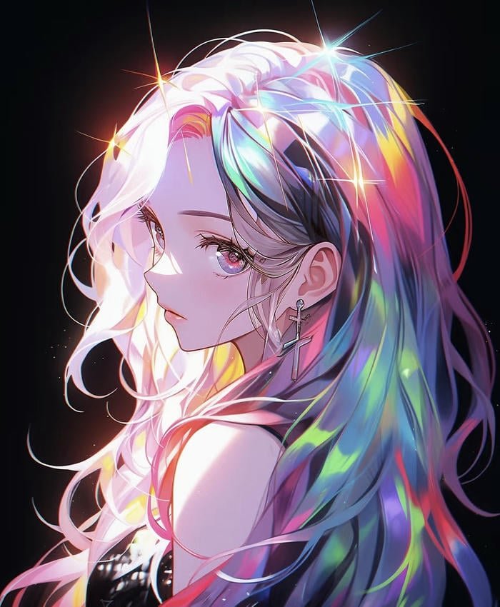 ảnh anime neon ánh sáng bắt mắt