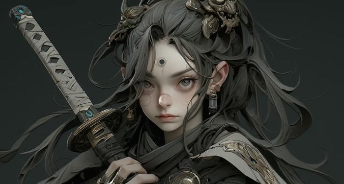 ảnh anime nữ kiếm sĩ lạnh lùng cực mạnh